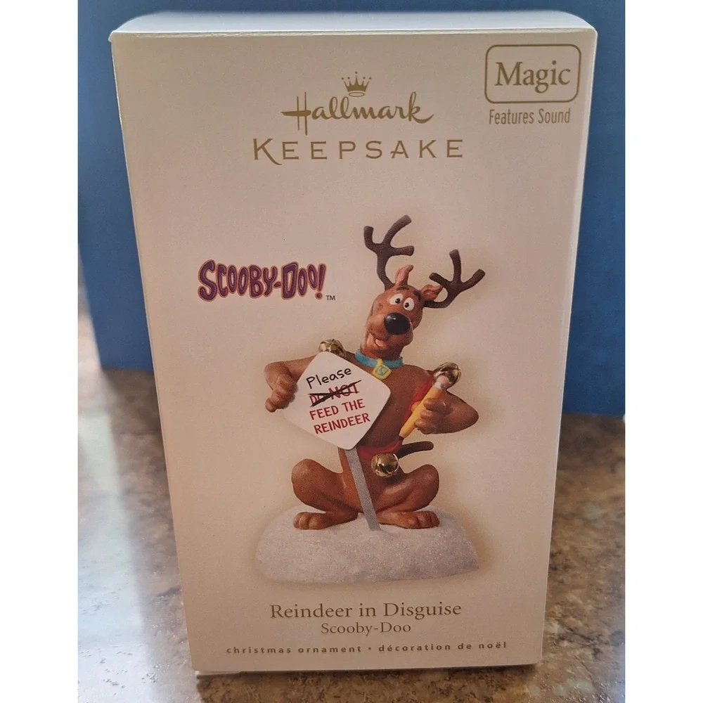 2008 Hallmark Keepsake Scooby Doo Reindeer in Disguise Magic Sound Ornament